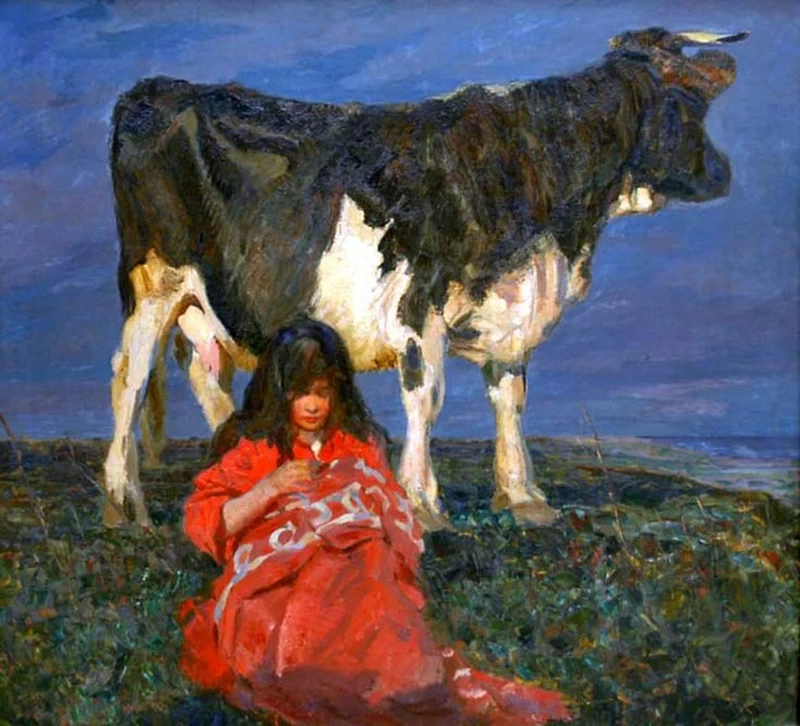 Pastorella e mucca